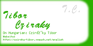 tibor cziraky business card